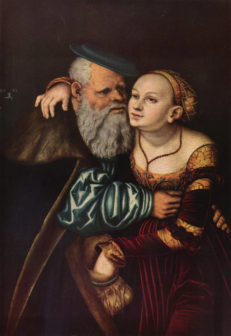 Courtesan and Old Man - Lucas Cranach the Elder