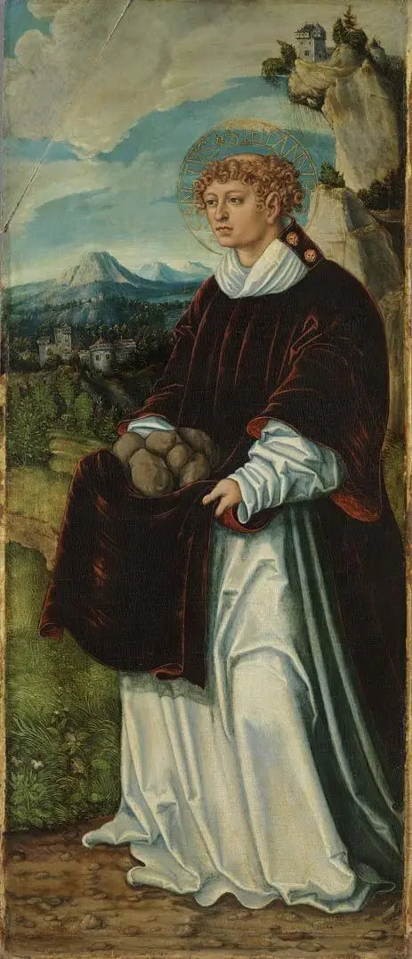 Retable de Pfirtscher: Saint Étienne - Lucas Cranach the Elder - Alpha Reproduction