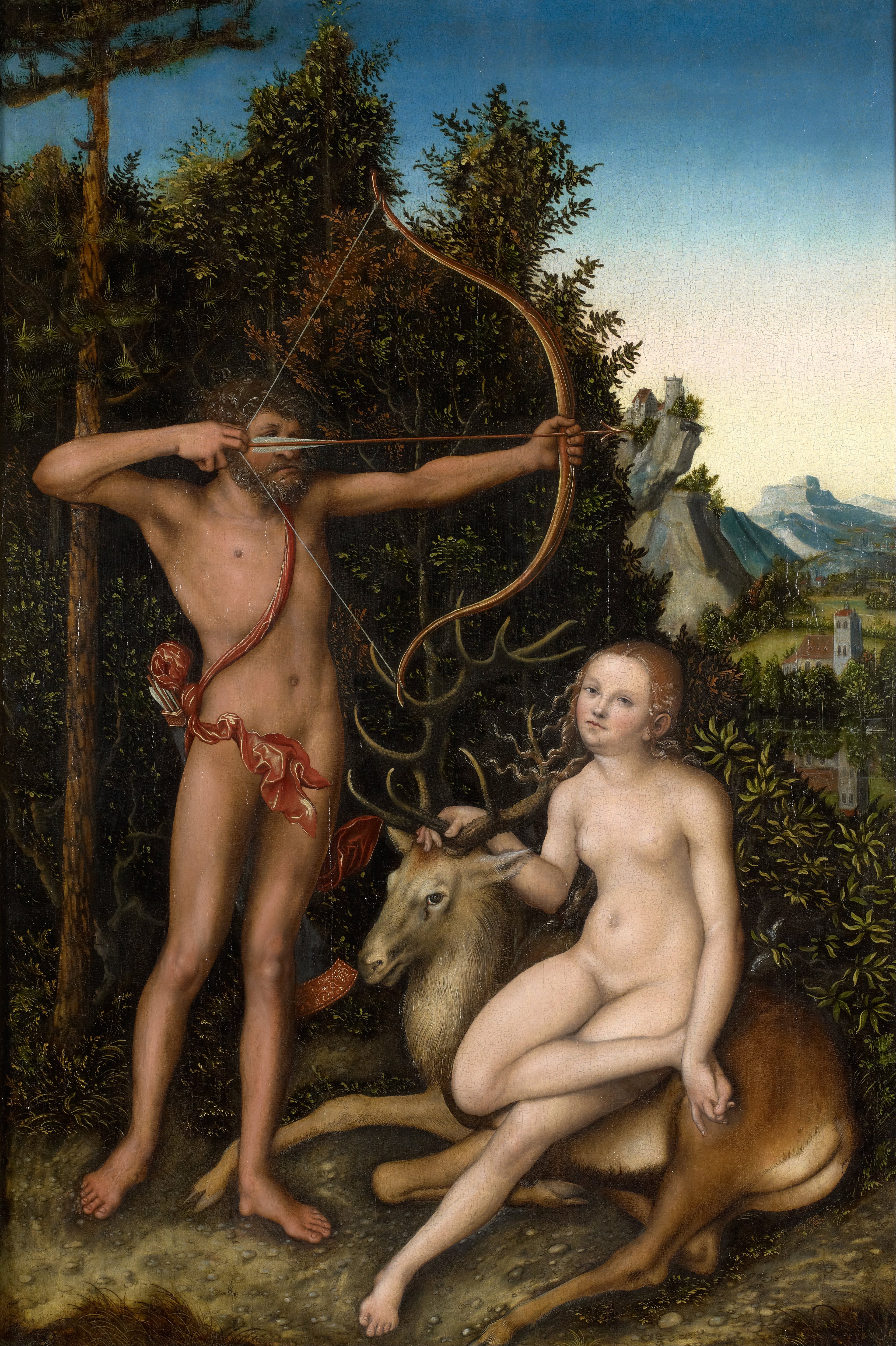 Apollon et Diane - Lucas Cranach the Elder