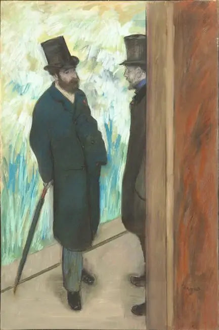Ludovic Halévy and Albert Boulanger-Cavé Backstage at the Opera - Edgar Degas