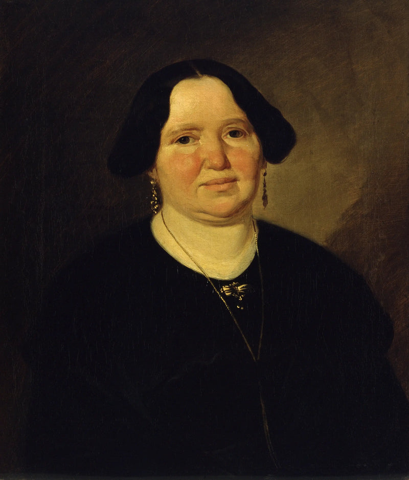 Portrait of Mrs. Müller - Ludwig Knaus