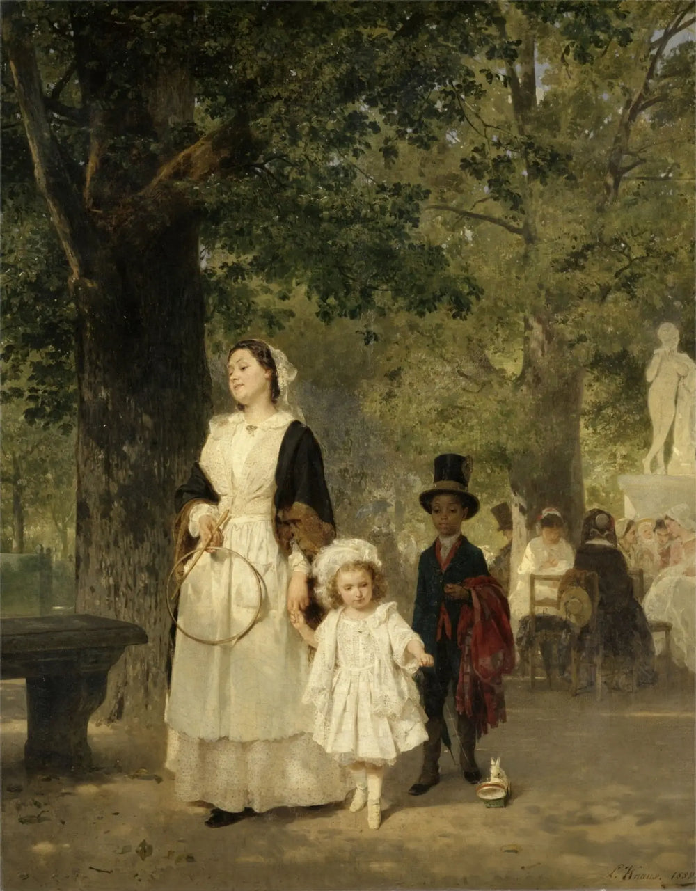 La promenade - Ludwig Knaus - Alpha Reproduction