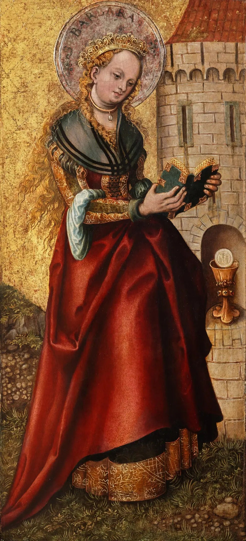 Sainte-Barbe - Lucas Cranach the Elder - Alpha Reproduction