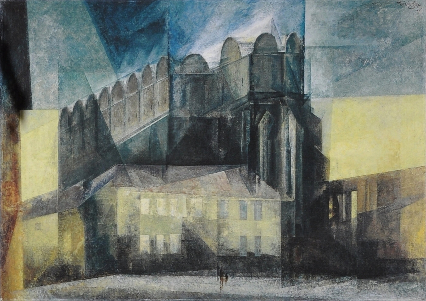 La cathédrale de Halle - Lyonel Feininger