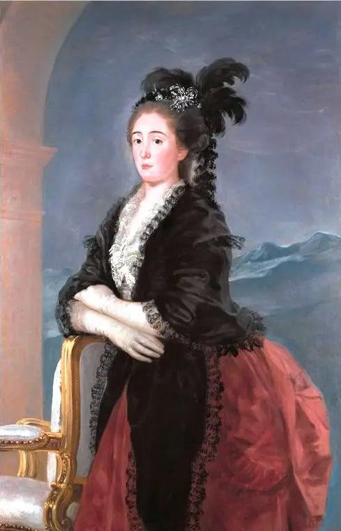Reproduction du tableau « Doña María Teresa de Vallabriga - Francisco de Goya » par Alpha Reproduction en peinture à l’huile