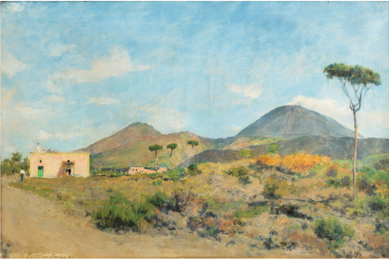 Le mont Vésuve - Émile Friant