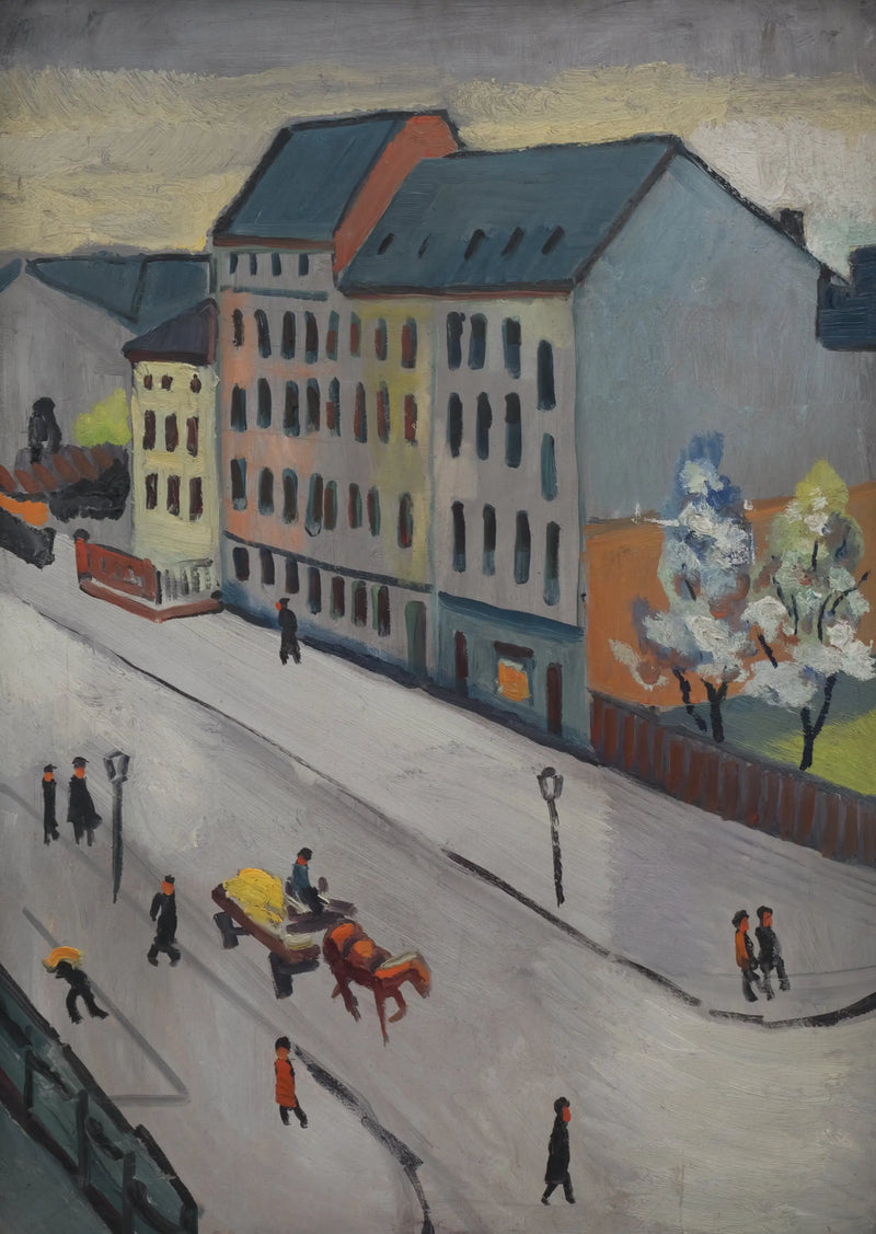 Our Street in Grau - August Macke