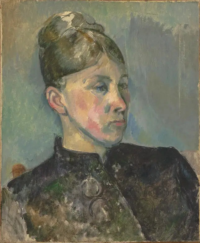 Reproduction du tableau « Portrait de Madame Cézanne - Paul Cézanne » par Alpha Reproduction en peinture à l’huile