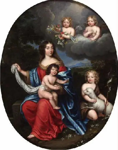 Madame de Montespan and her children - Pierre Mignard