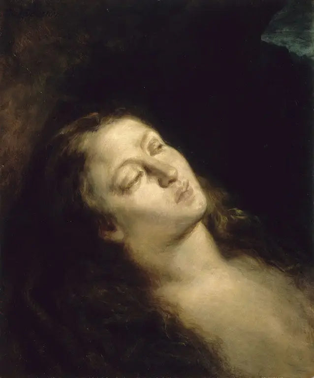 The Madeleine in the Desert - Eugène Delacroix