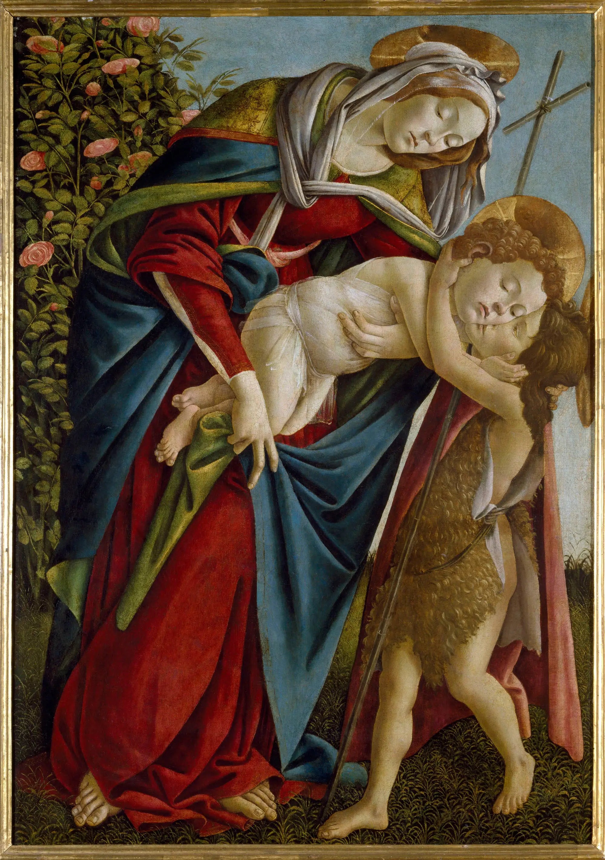 Vierge à l’Enfant avec le jeune saint Jean-Baptiste - Sandro Botticelli - Alpha Reproduction