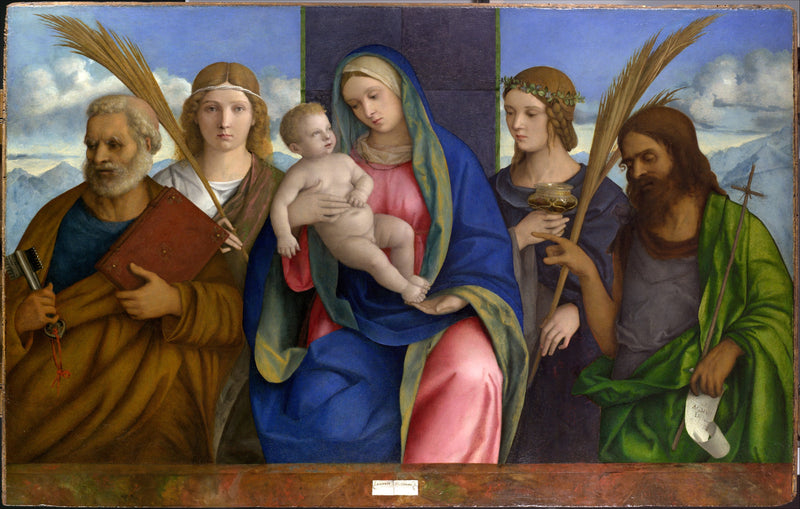 Virgin and Child with Saints - Giovanni Bellini