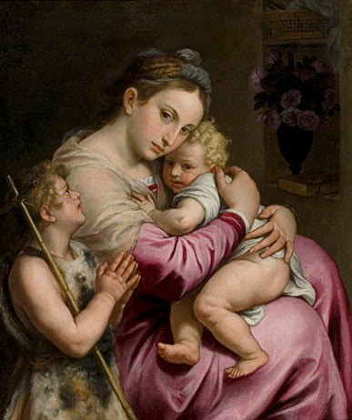 Vierge à l'Enfant avec saint Jean - Agostino Carracci