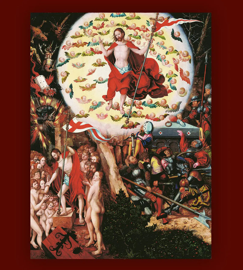 Altar of the Magdalene: The Resurrection [central panel] - Lucas Cranach the Elder