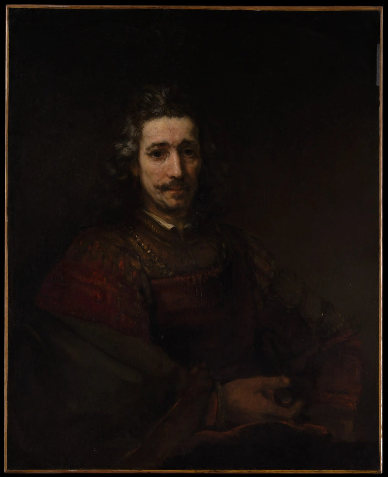 The Man with the Magnifying Glass - Rembrandt