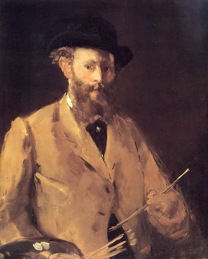 Self-Portrait with Palette - Édouard Manet
