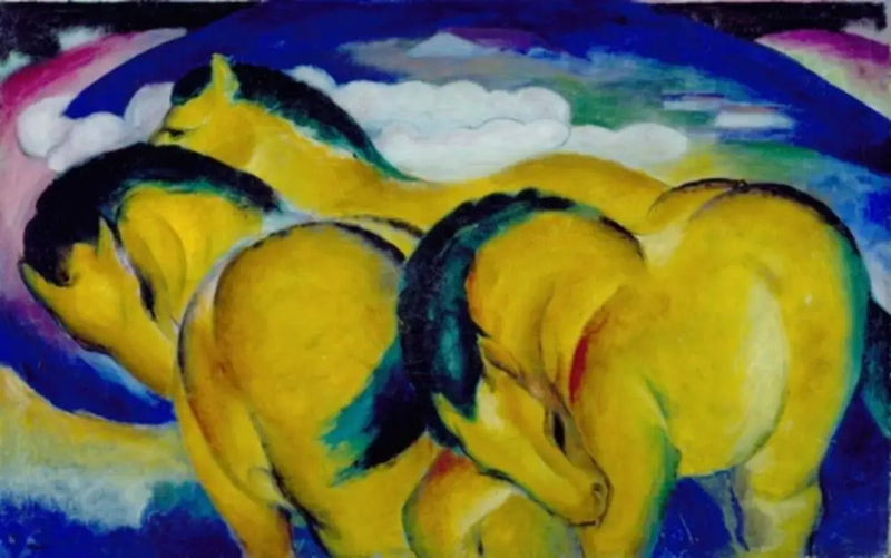 The Little Yellow Horses - Franz Marc