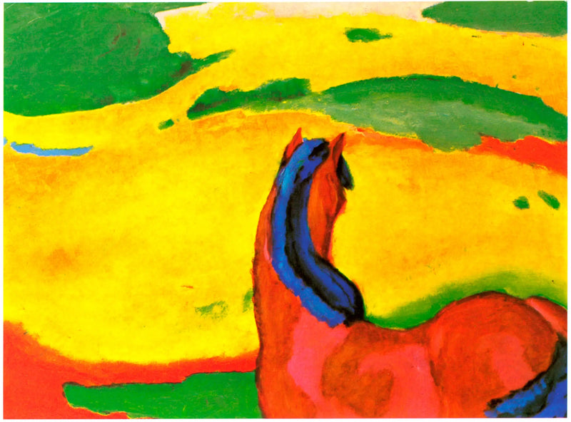 Horse in the Landscape - Franz Marc