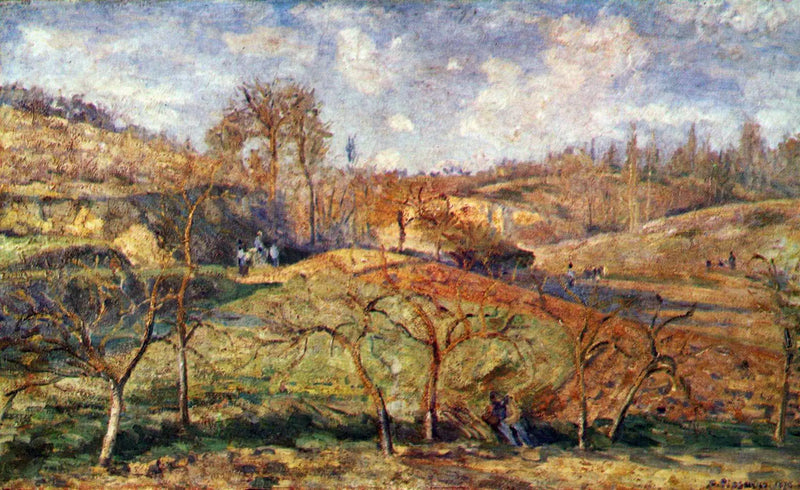 March Sun, Pontoise - Camille Pissarro