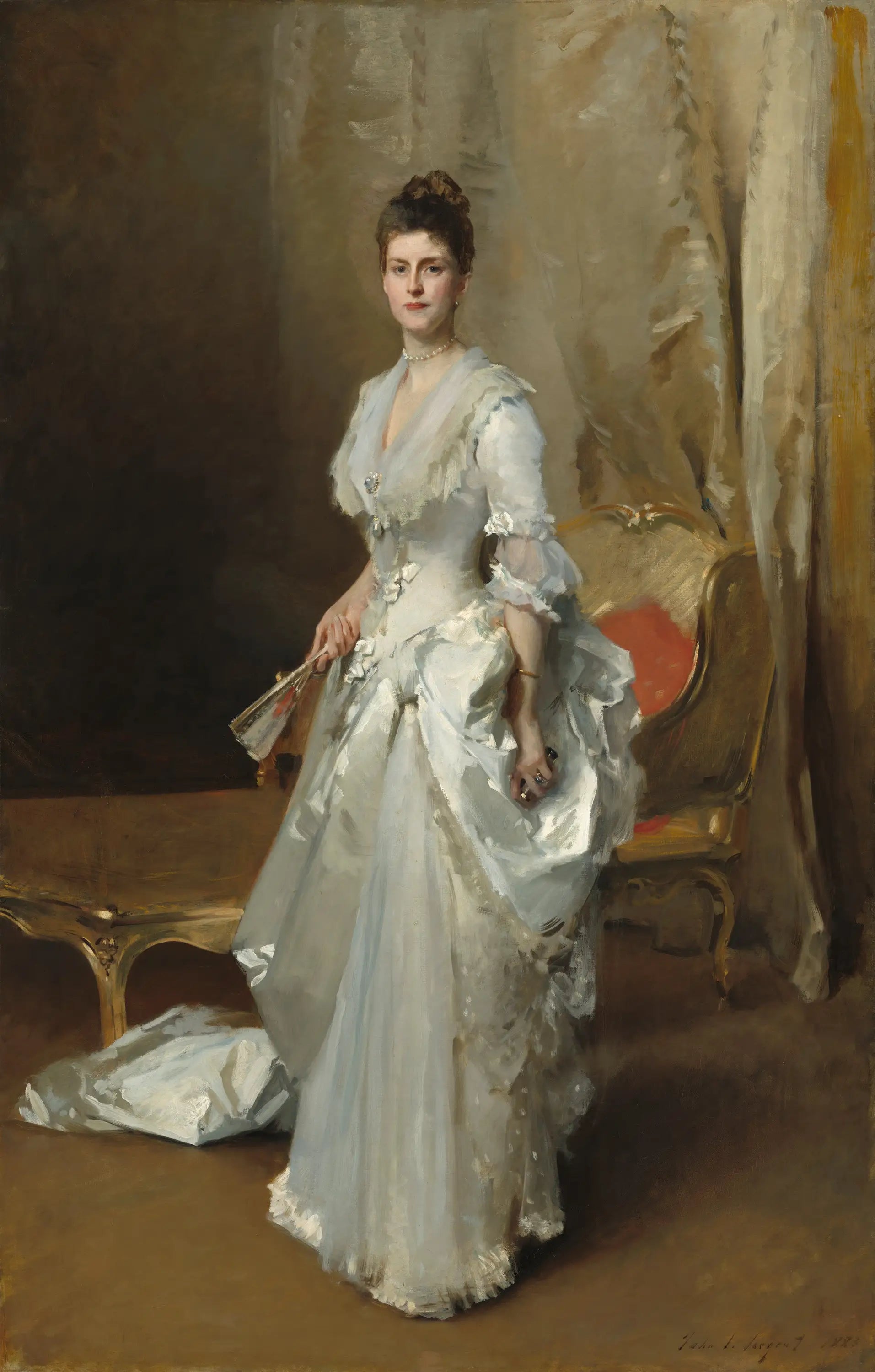 Reproduction du tableau « Margaret Stuyvesant Rutherfurd White (Mme Henry White) - John Singer Sargent » par Alpha Reproduction en peinture à l’huile