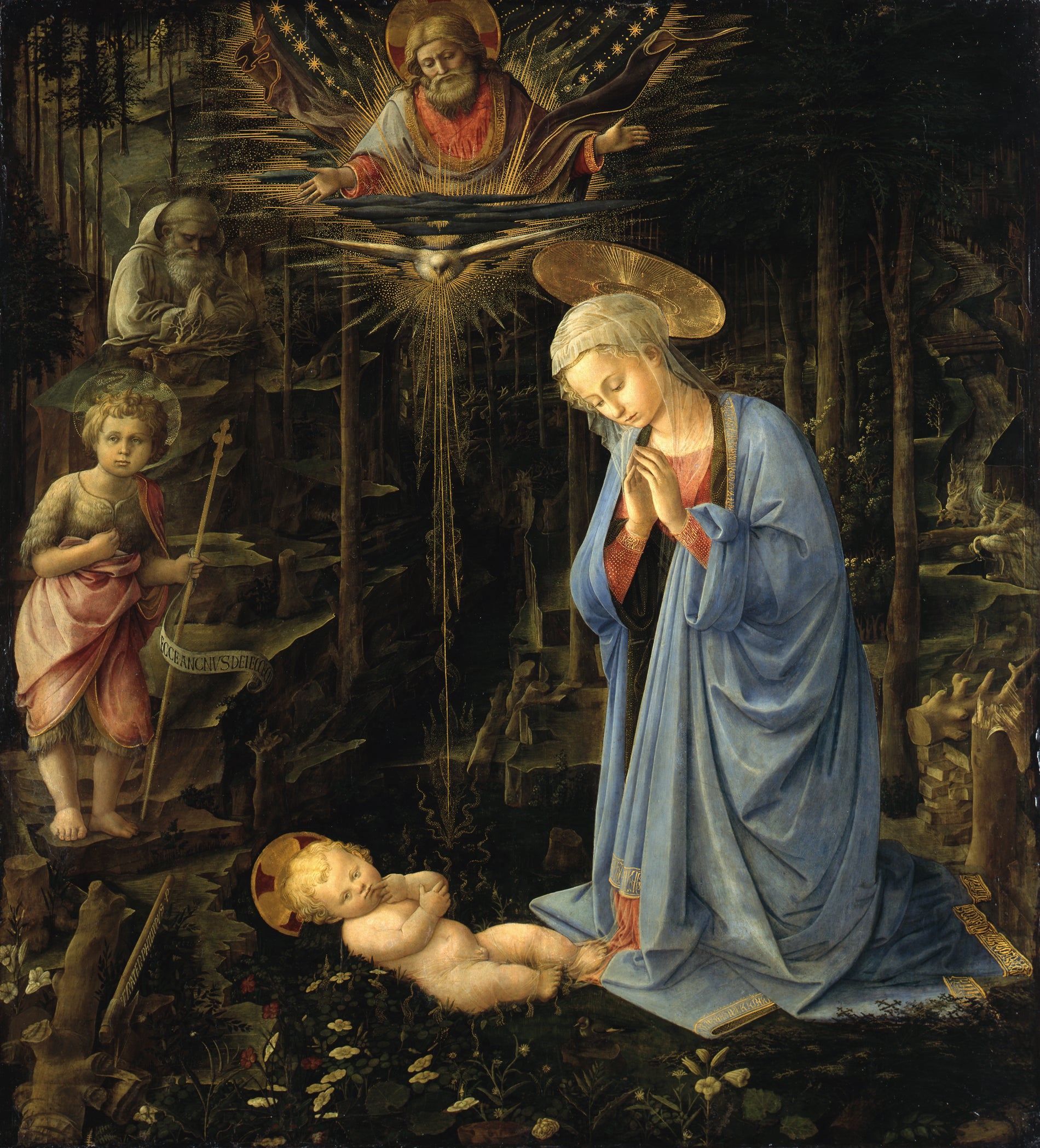 Adoration dans la forêt - Fra Filippo Lippi