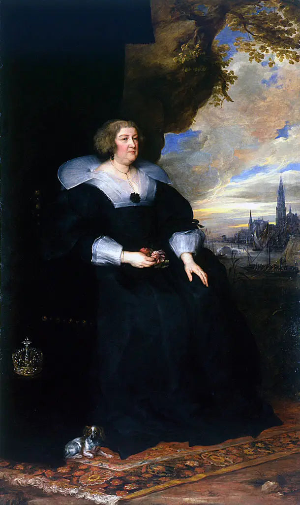 Portrait of Marie de Médicis - Antoine van Dyck