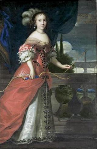 Marie Anne Mancini en chasseresse - Juste d'Egmont