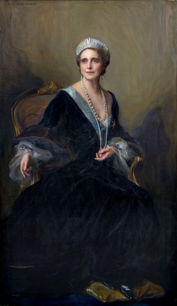 Portrait of Queen Marie of Romania, born Princess Marie of Edinburgh - Philip de László