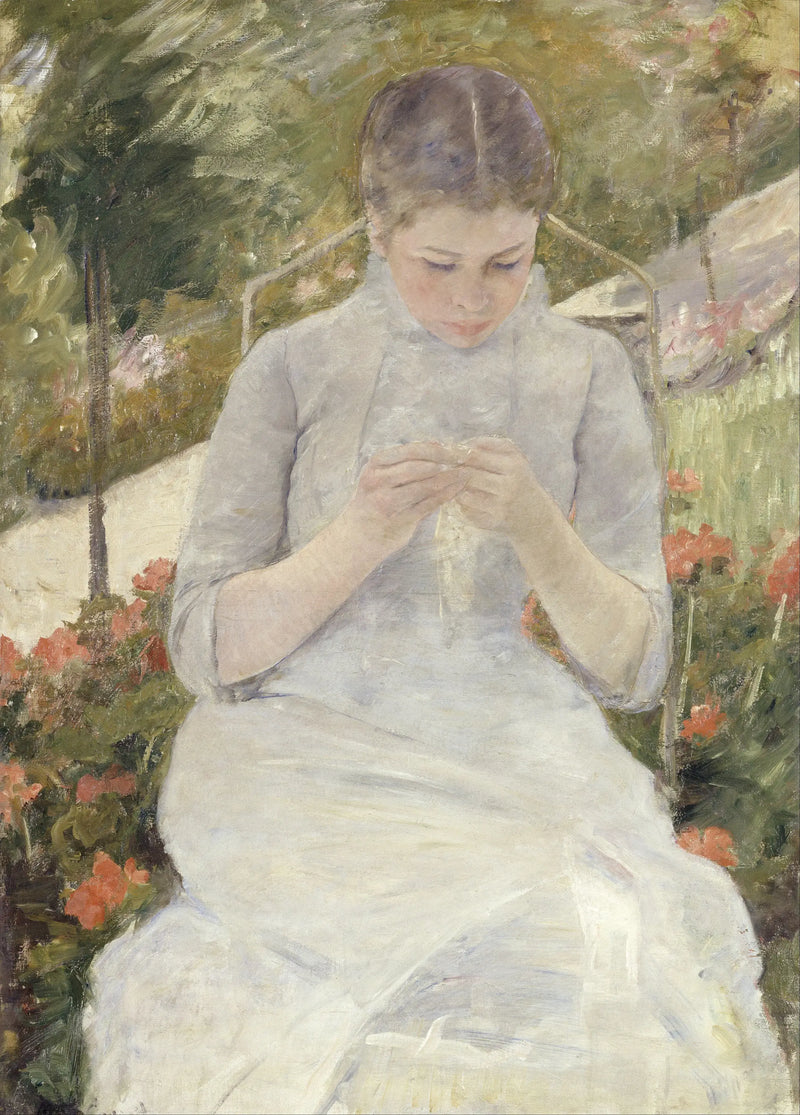 Young Girl in the Garden - Mary Cassatt