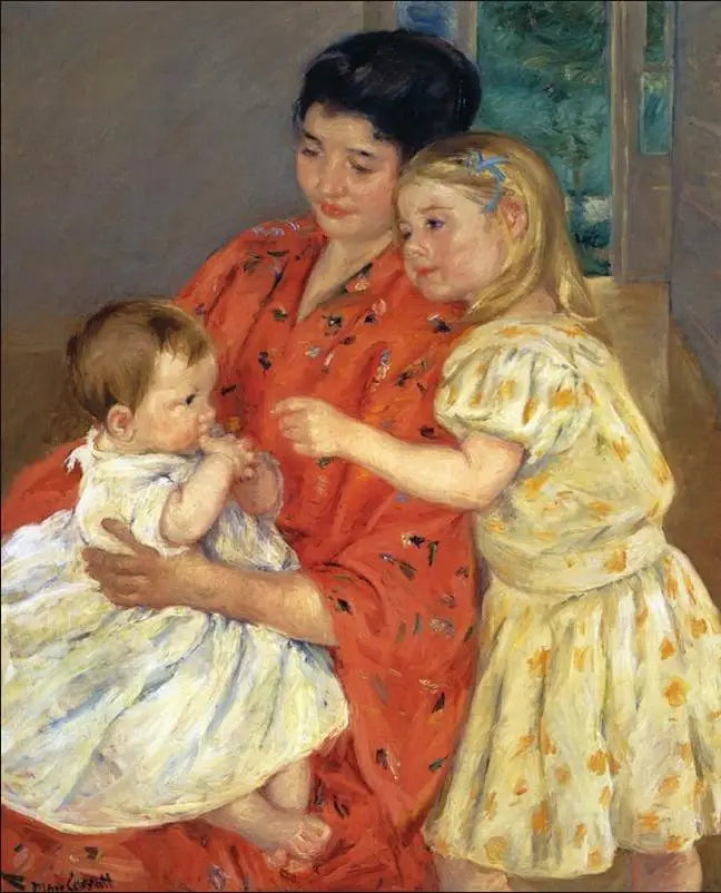Mother and Two Children - 1901 - Mary Cassatt