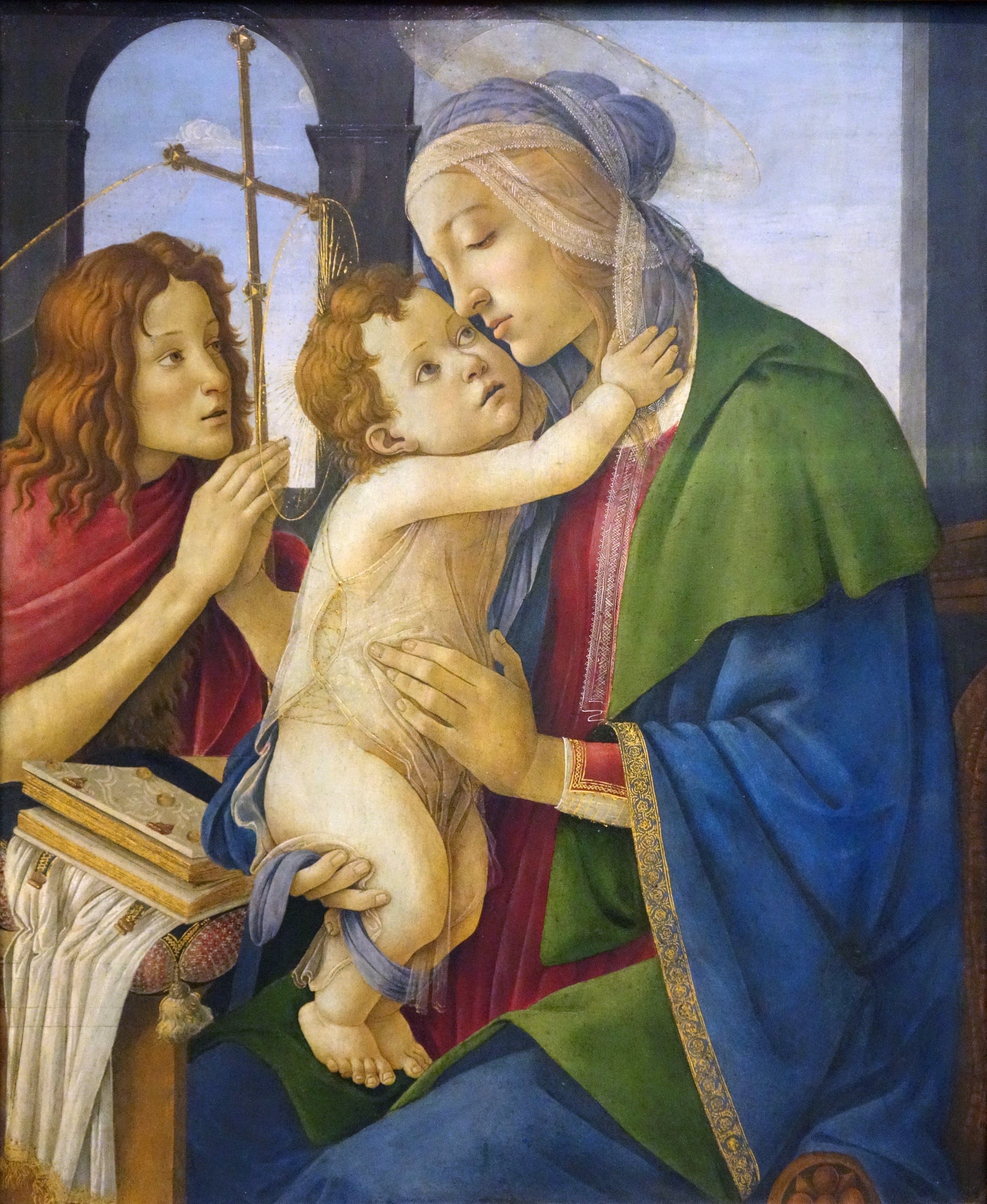 The Virgin and Child with the Young Saint John the Baptist - Sandro Botticelli
