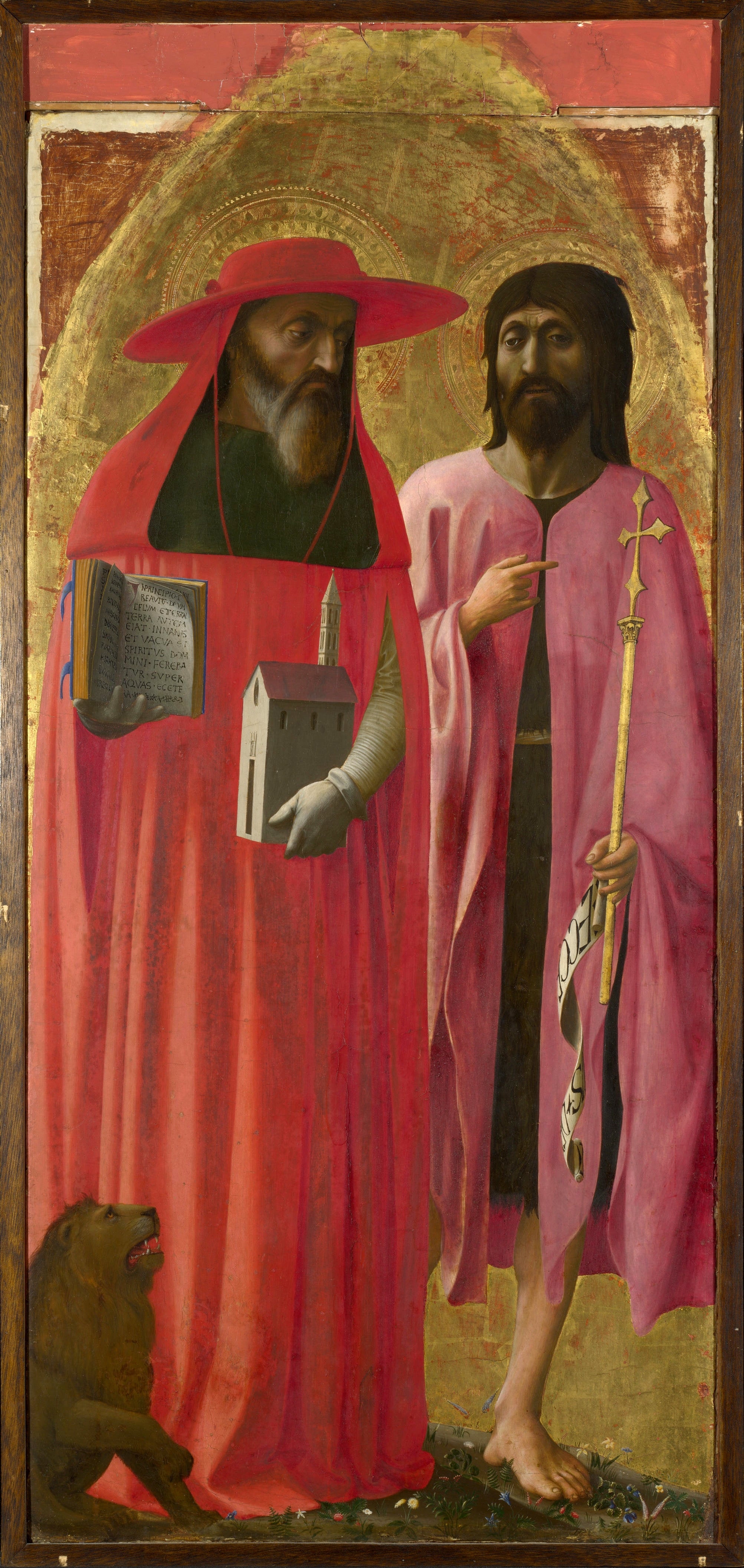 Saints Jerome and John the Baptist - Masaccio