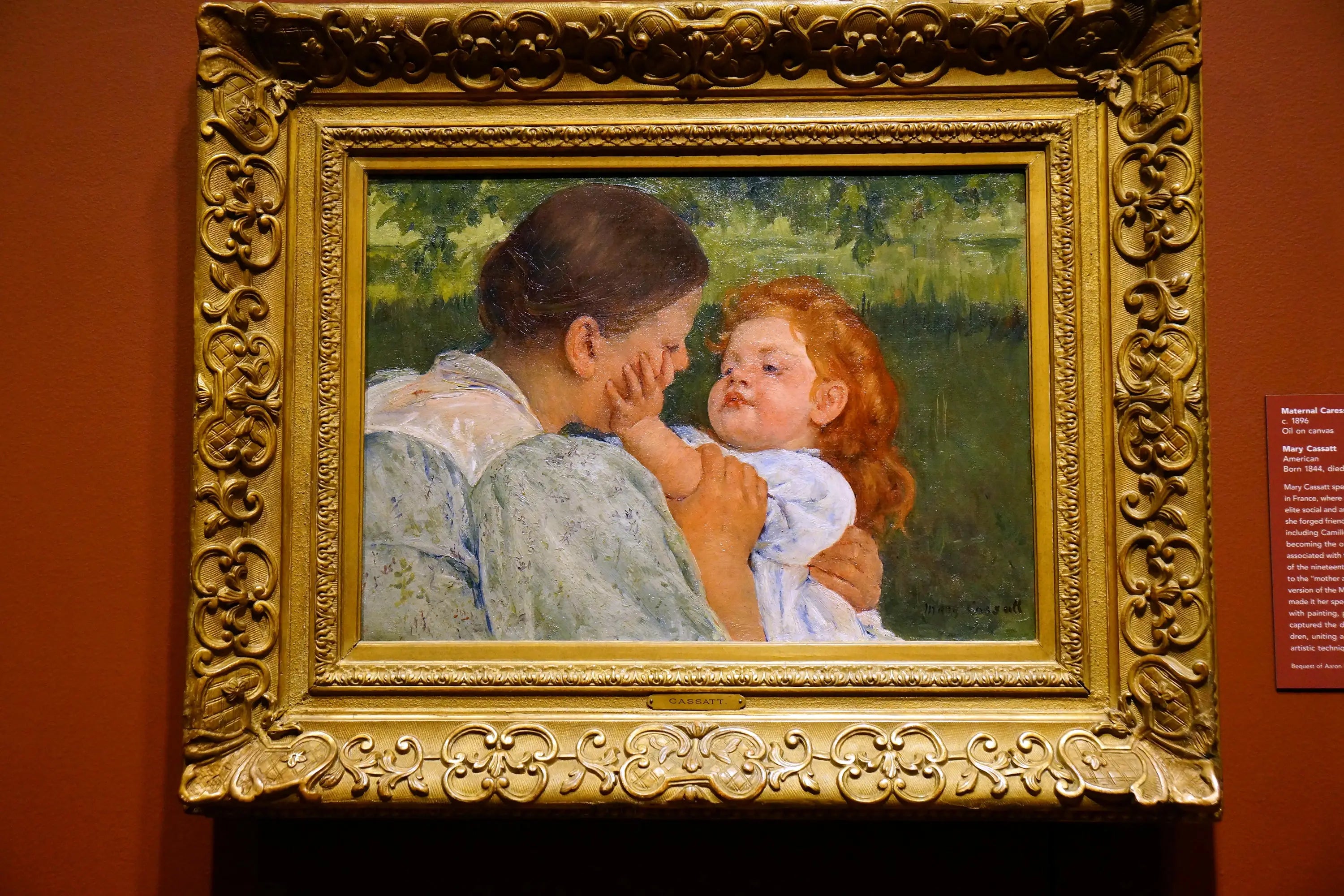 Reproduction du tableau « Caresse maternelle - Mary Cassatt » par Alpha Reproduction en peinture à l’huile