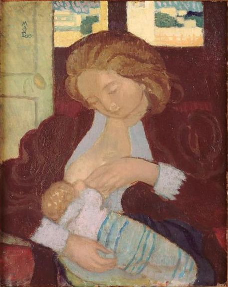 Maternity with lace cuffs - Maurice Denis