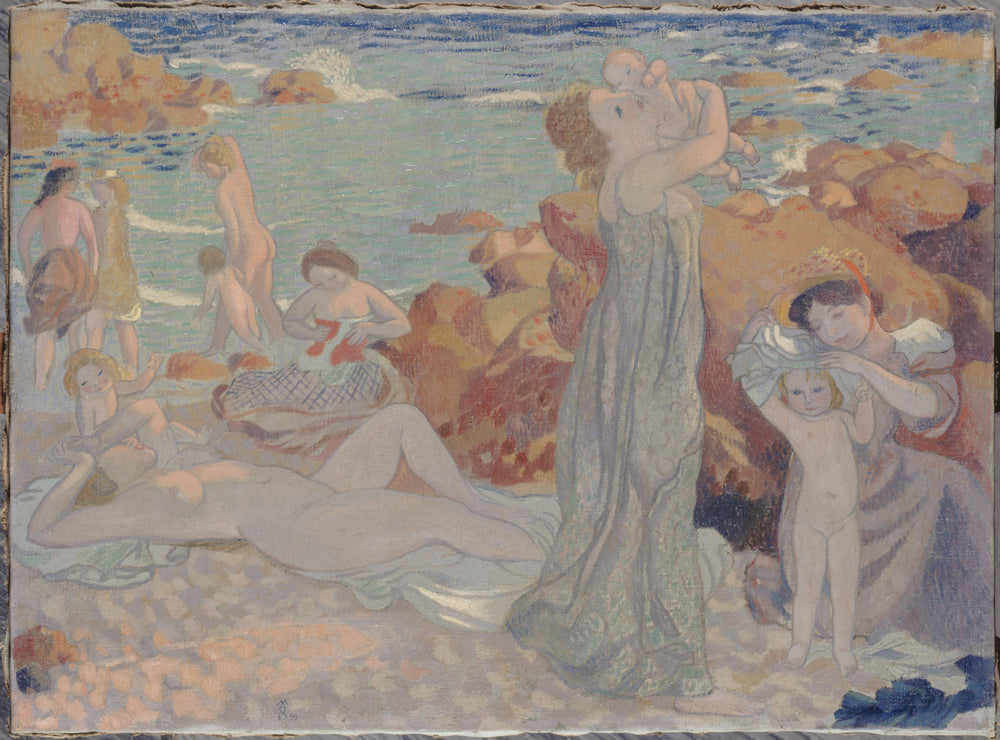 Baigneuses plage du Pouldu - Maurice Denis - Alpha Reproduction