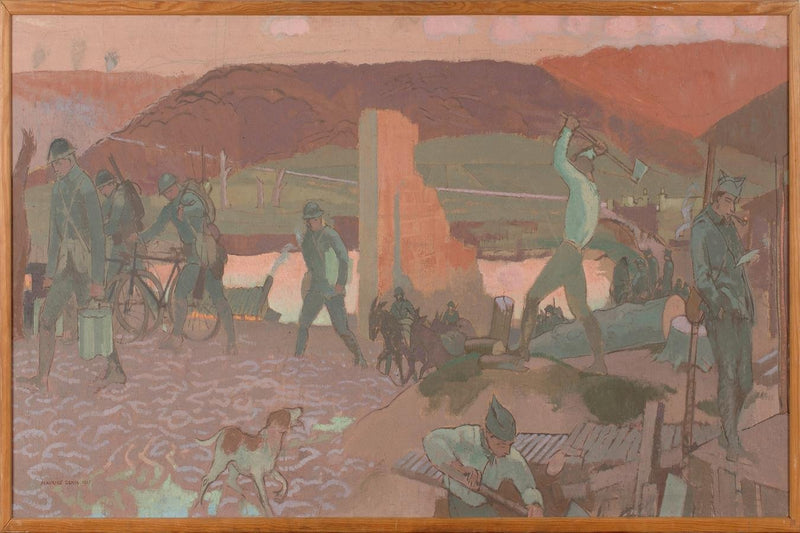 Calm evening on the front line, at Barisis - Maurice Denis