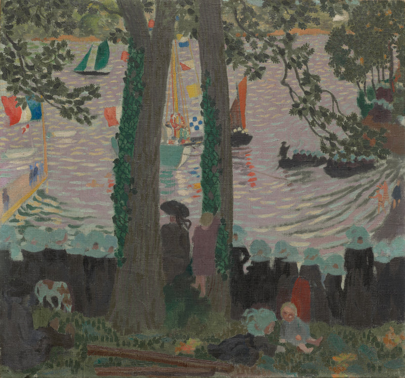Blessing of a yacht on the Belon River - Maurice Denis