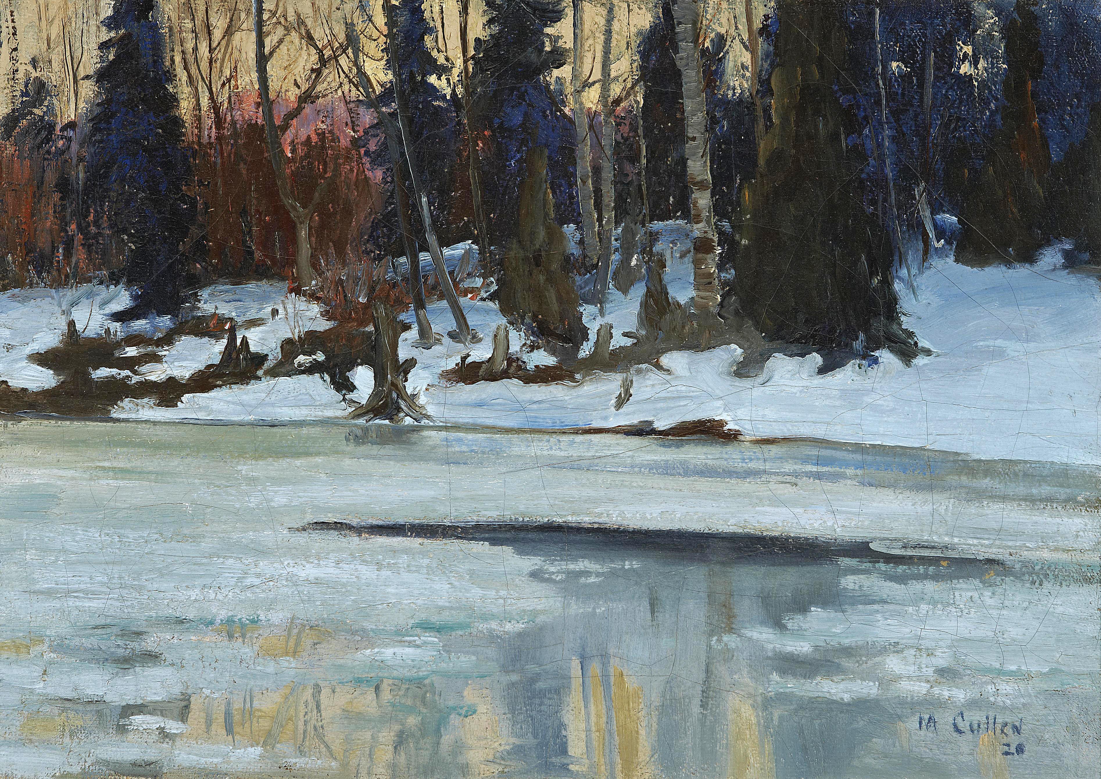 Soirée d'hiver dans les Laurentides - Maurice Galbraith Cullen