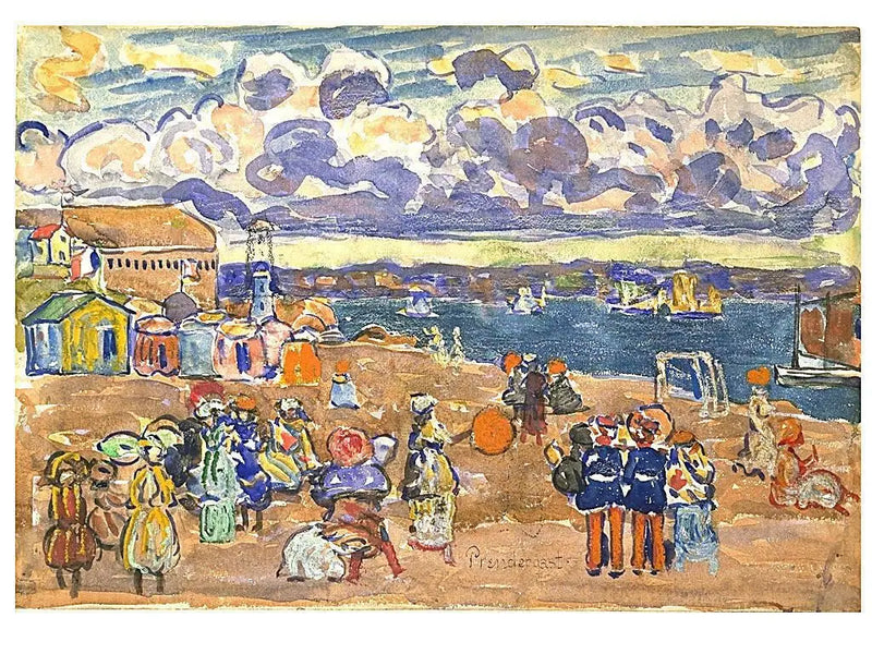 Saint-Malo Beach - Maurice Prendergast