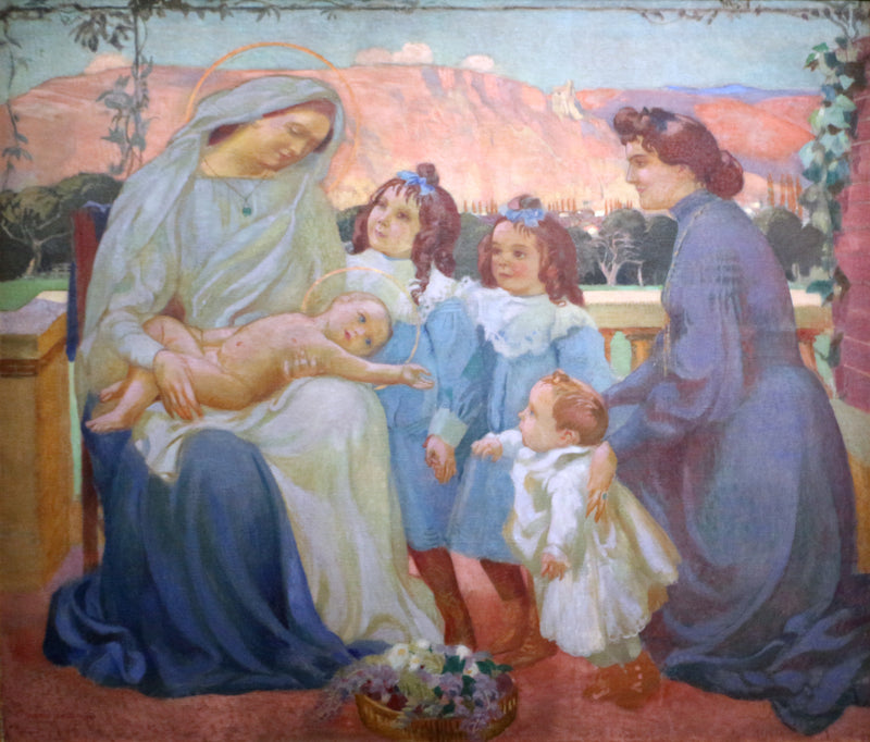 Portrait of Madame de la Laurencie and her children - Maurice Denis