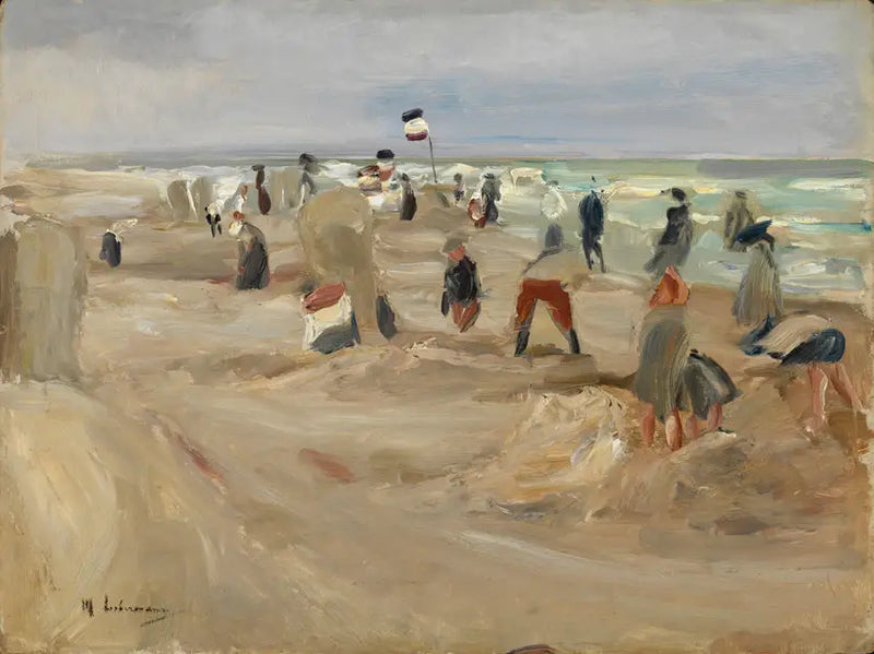 The Beach at Noordwijk - Max Liebermann