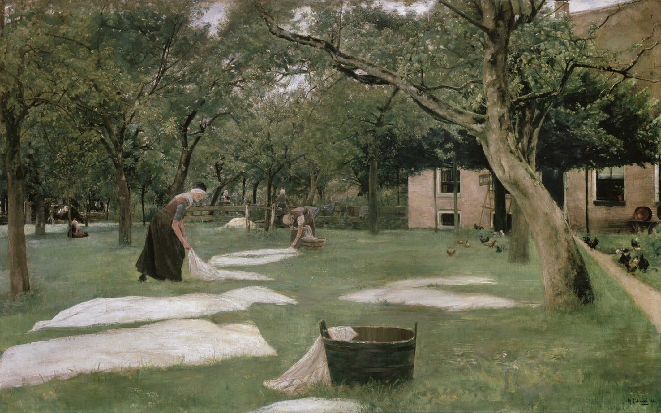 Le sol blanchissant - Max Liebermann