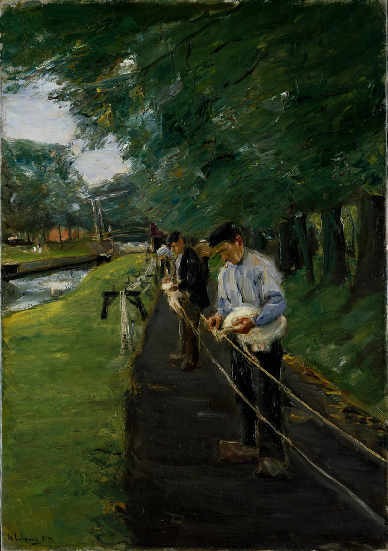 The Ropewalk in Edam - Max Liebermann