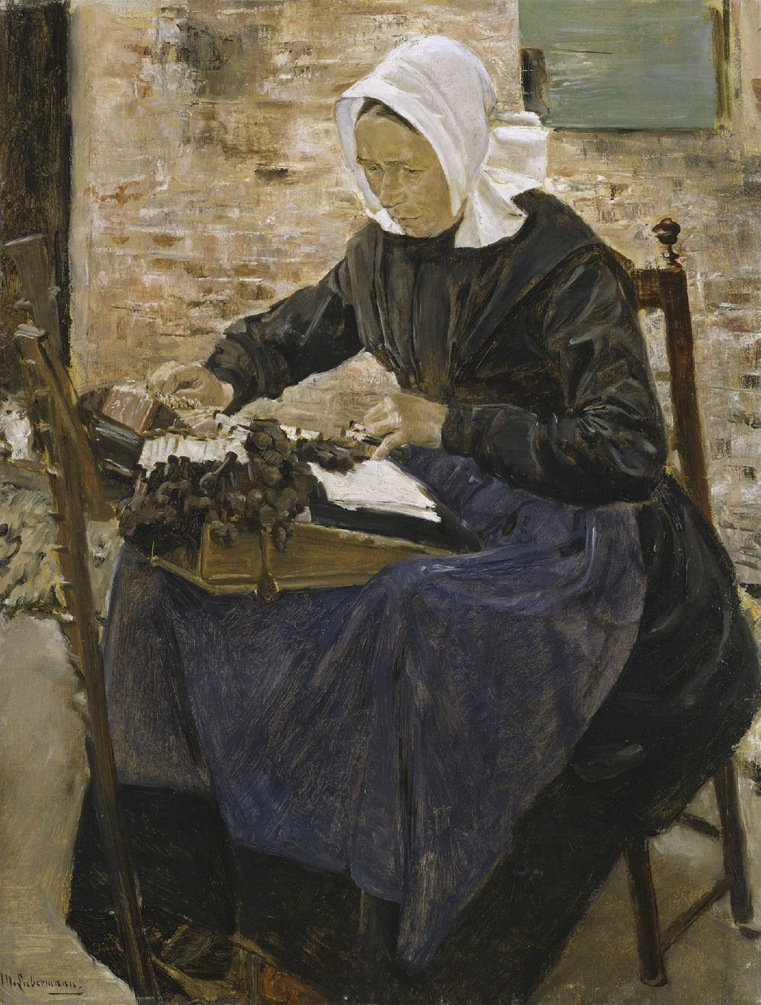 Une dentellière hollandaise - Max Liebermann