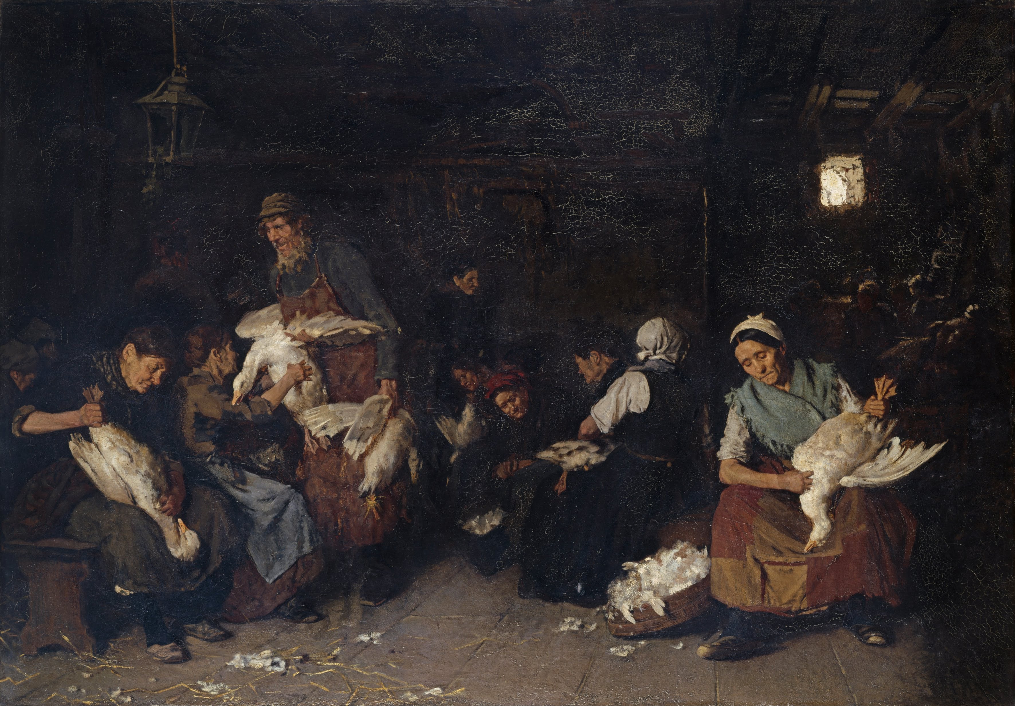 Women Plucking Geese - Max Liebermann