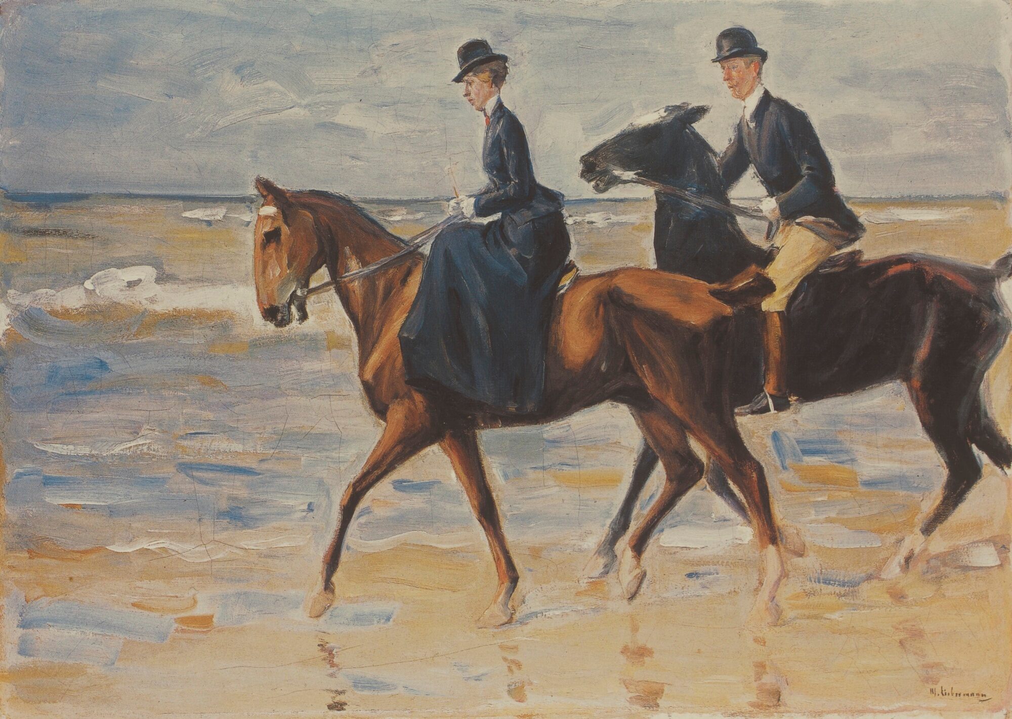 Two Riders on the Beach - Max Liebermann