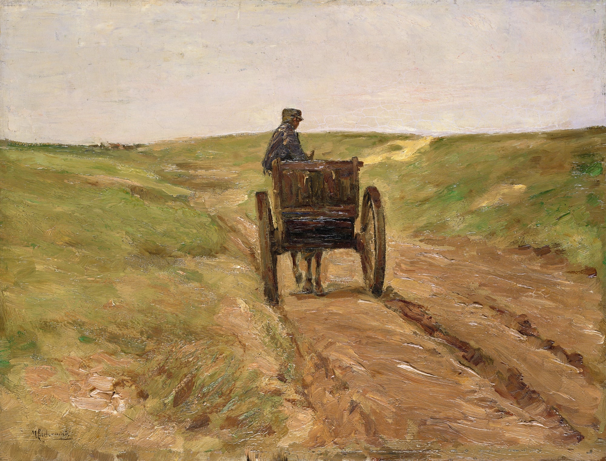 Cart at Katwijk - Max Liebermann