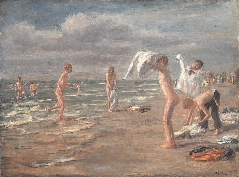 Boys Bathing - Max Liebermann