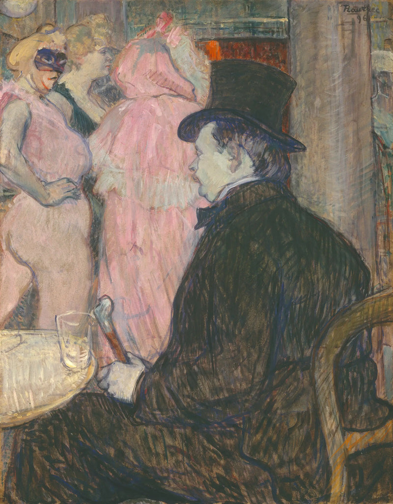 Maxime Dethomas: At the Opera Ball - Henri de Toulouse-Lautrec
