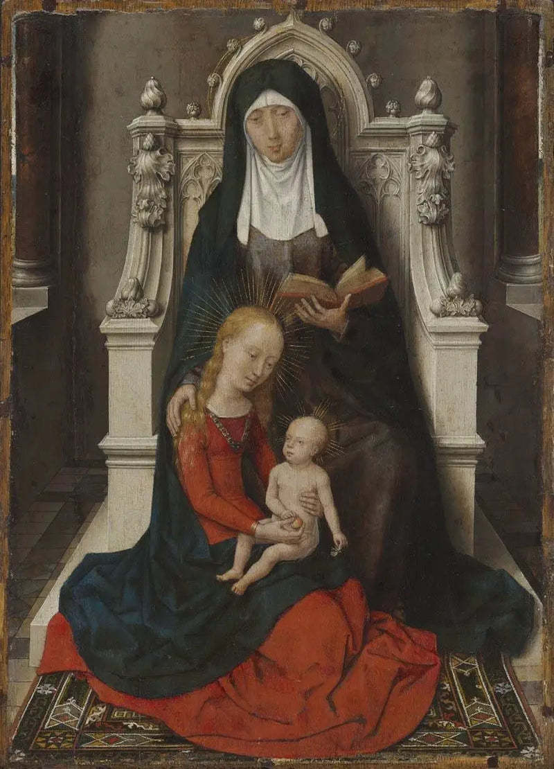 The Virgin and Child with Saint Anne. - Hans Memling